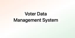 Voter Data Management